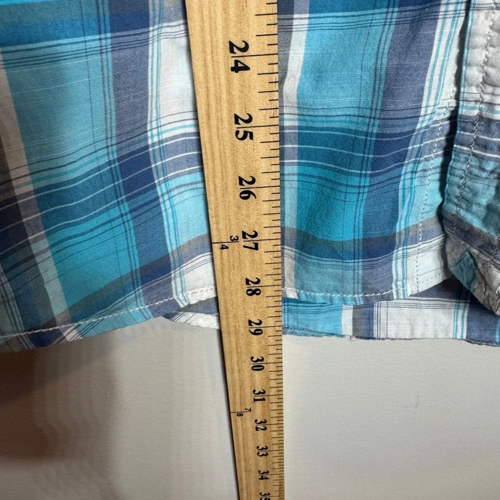 American Eagle Outfitters Long Sleeve Snap Button Shirt Mens L‎ Vintage Fit